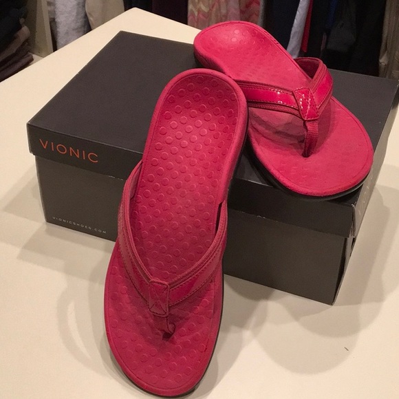Vionic Shoes - Hot Pink Vionic Flip Flops